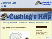 Tablet Screenshot of cushingsbios.com